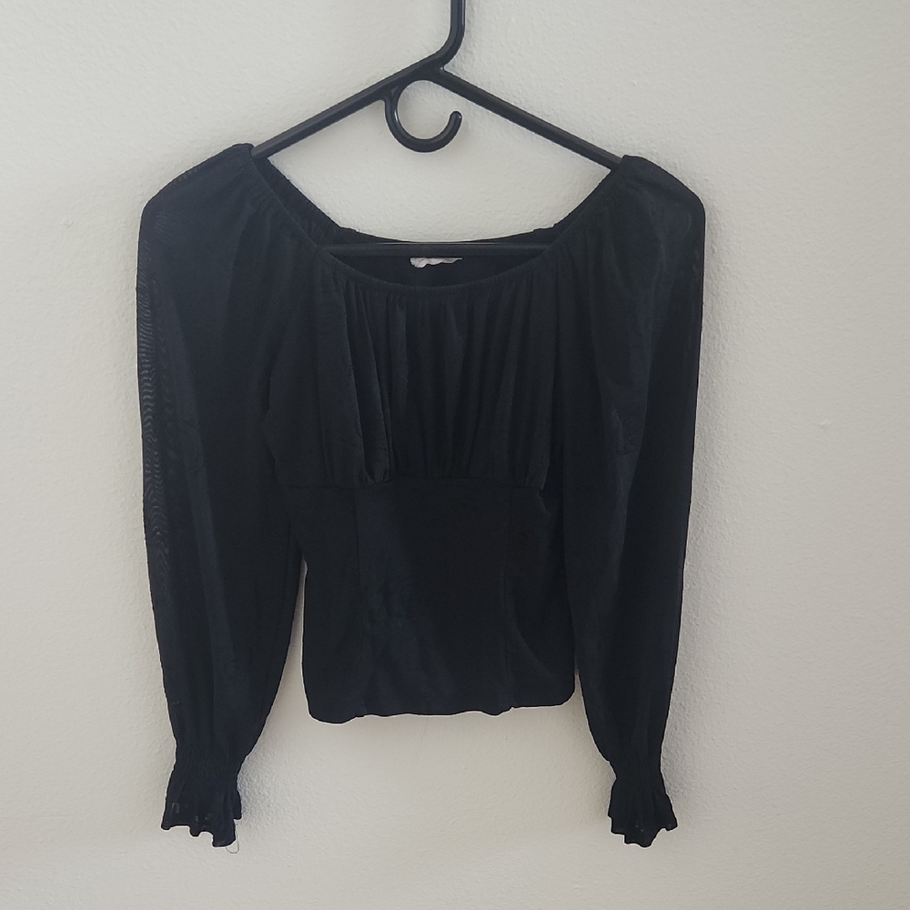 Ember Floral Black Women's Top